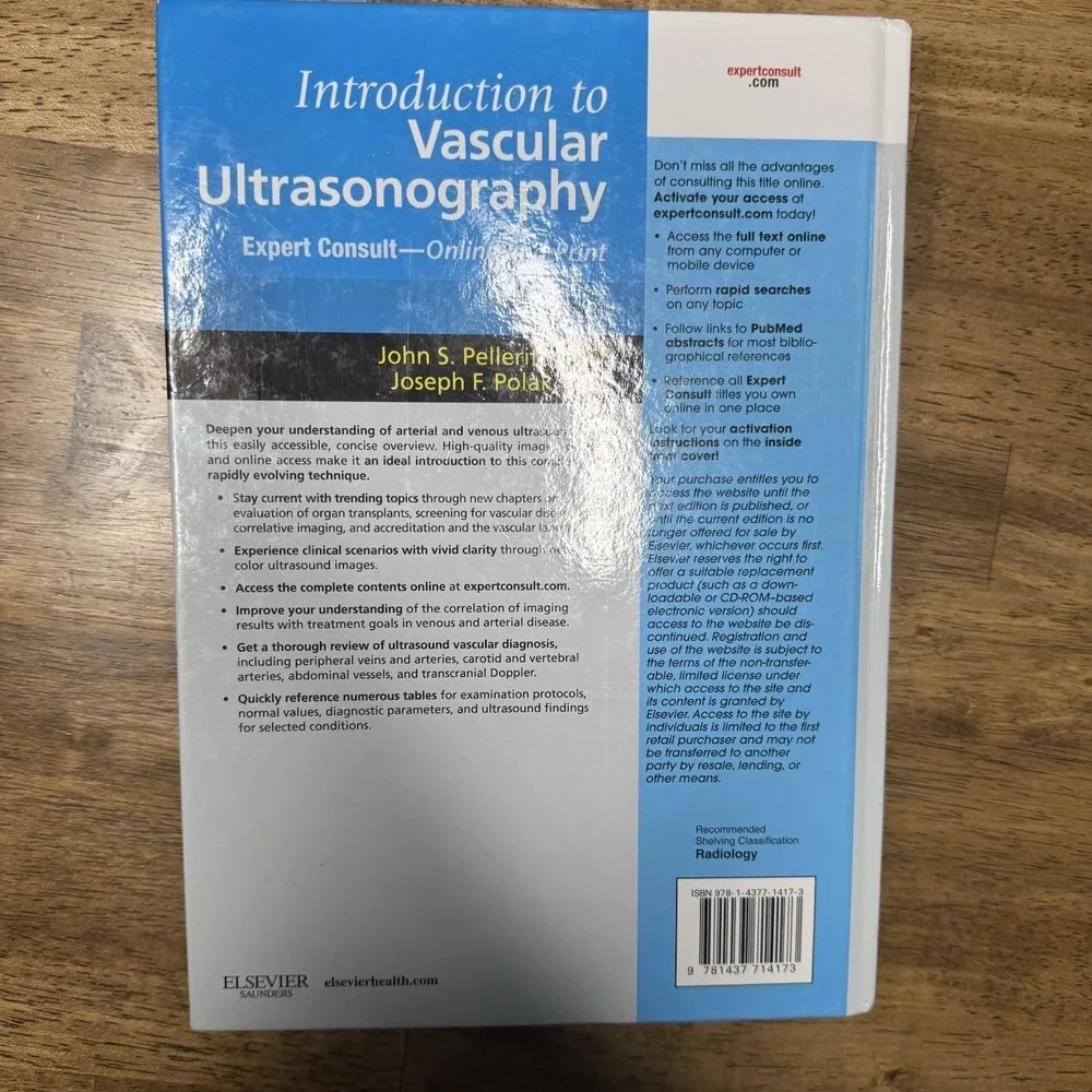 Introduction to Vascular Ultrasonography with ExpertConsult Code by Pellerito